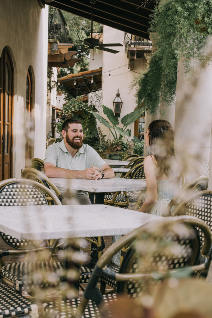 alabama engagement session in Downtown Fairhope