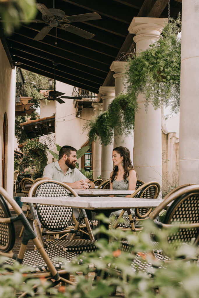 alabama engagement session in Downtown Fairhope