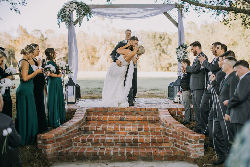 A Farm Wedding Ceremony Under the Pines at the Woodberry, FL