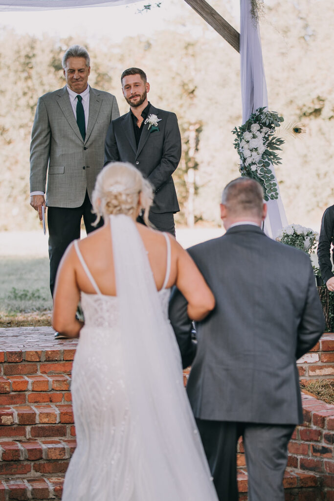 A Farm Wedding Ceremony Under the Pines at the Woodberry, FL