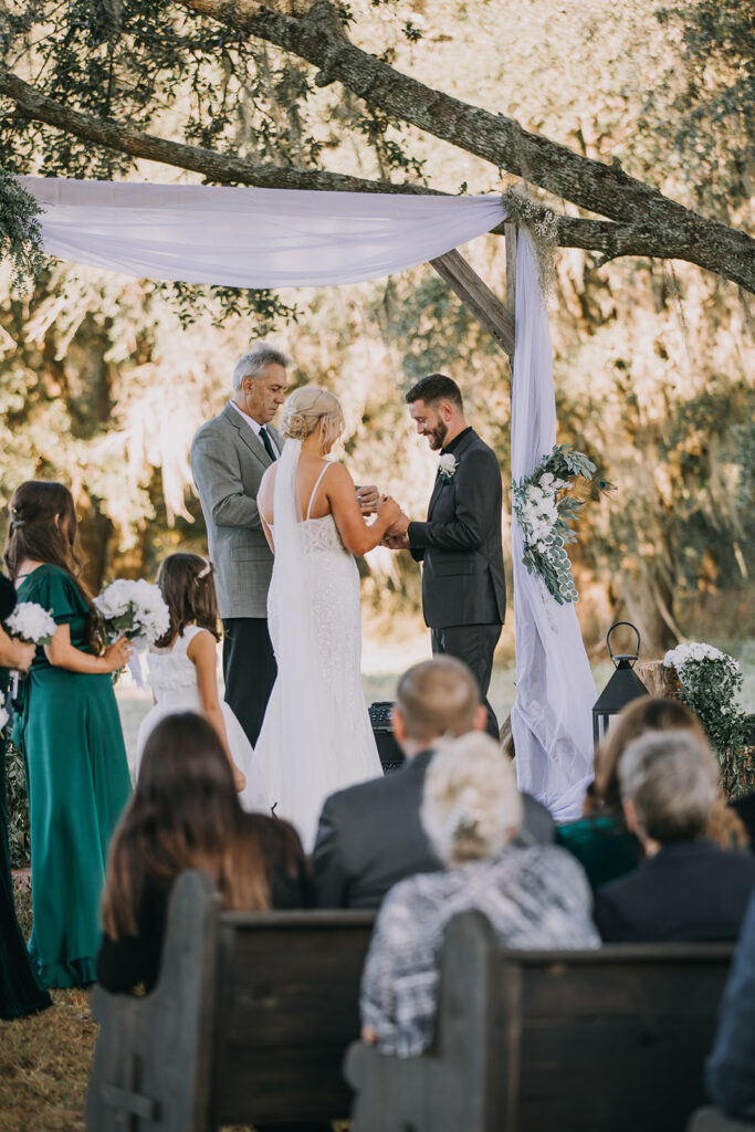 A Farm Wedding Ceremony Under the Pines at the Woodberry, FL