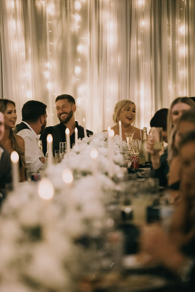 reception set up at the Woodberry, a rustic barn wedding venue in Florida