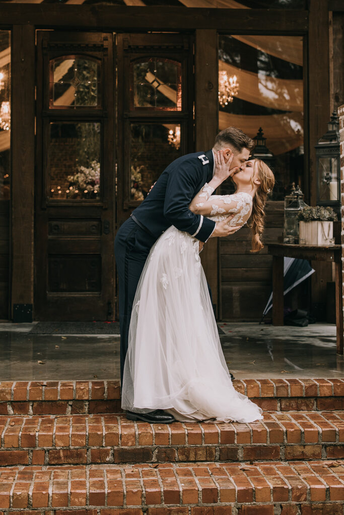 bride and groom first look